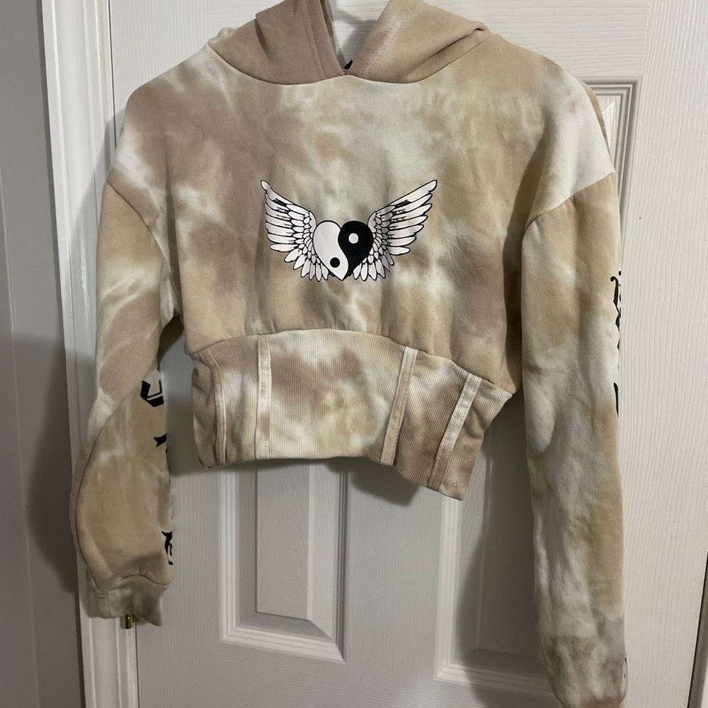 Tie-Dye Winged Yin Yang Hoodie